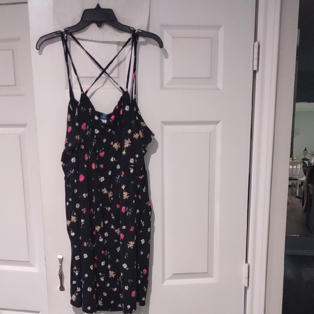 Old Navy XXL Sundress Cotton Rayon/Spandex With Pockets